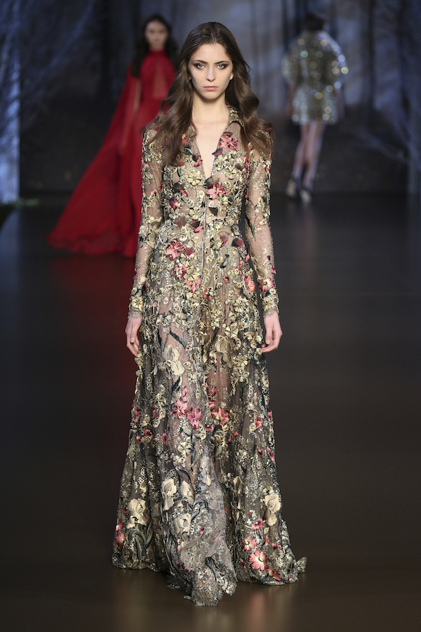 PARIS, FRANCE - JULY 10: A model walks the runway during the Ralph & Russo show as part of Paris Fashion Week - Haute Couture Fall/Winter 2014-2015 at Pavillon Cambon Capucines on July 10, 2014 in Paris, France. (Photo by Richard Bord/Getty Images)