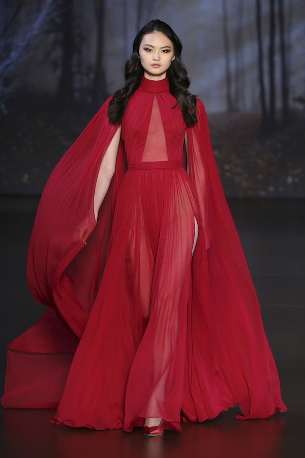 PARIS, FRANCE - JULY 10: A model walks the runway during the Ralph & Russo show as part of Paris Fashion Week - Haute Couture Fall/Winter 2014-2015 at Pavillon Cambon Capucines on July 10, 2014 in Paris, France. (Photo by Richard Bord/Getty Images)