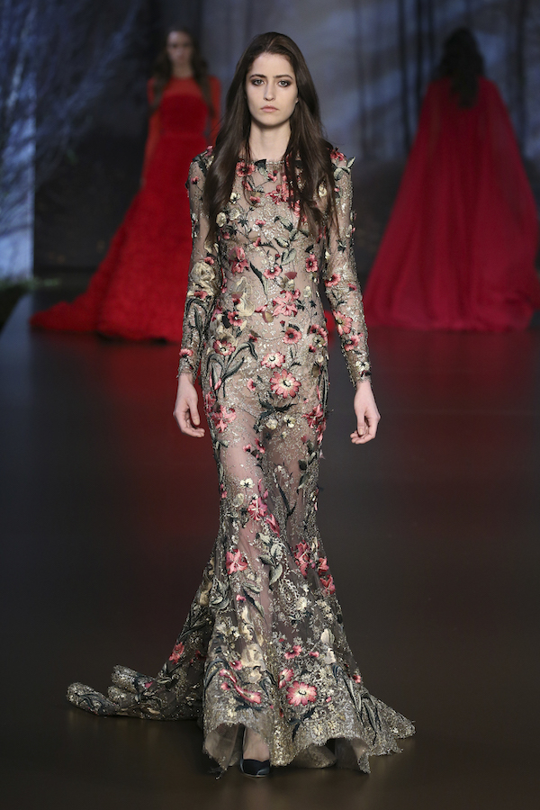 PARIS, FRANCE - JULY 10: A model walks the runway during the Ralph & Russo show as part of Paris Fashion Week - Haute Couture Fall/Winter 2014-2015 at Pavillon Cambon Capucines on July 10, 2014 in Paris, France. (Photo by Richard Bord/Getty Images)