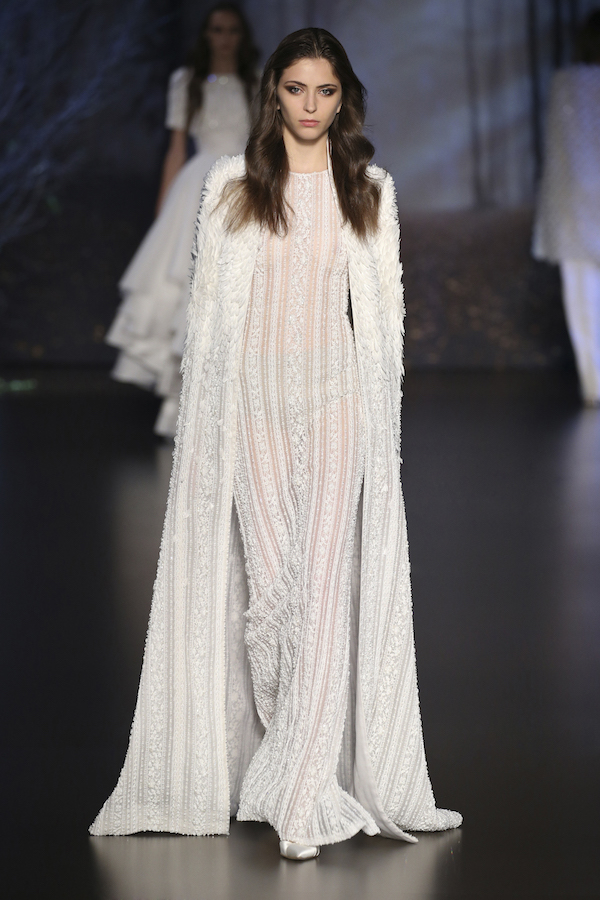 PARIS, FRANCE - JULY 10: A model walks the runway during the Ralph & Russo show as part of Paris Fashion Week - Haute Couture Fall/Winter 2014-2015 at Pavillon Cambon Capucines on July 10, 2014 in Paris, France. (Photo by Richard Bord/Getty Images)