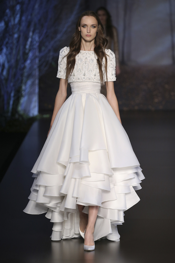 PARIS, FRANCE - JULY 10: A model walks the runway during the Ralph & Russo show as part of Paris Fashion Week - Haute Couture Fall/Winter 2014-2015 at Pavillon Cambon Capucines on July 10, 2014 in Paris, France. (Photo by Richard Bord/Getty Images)