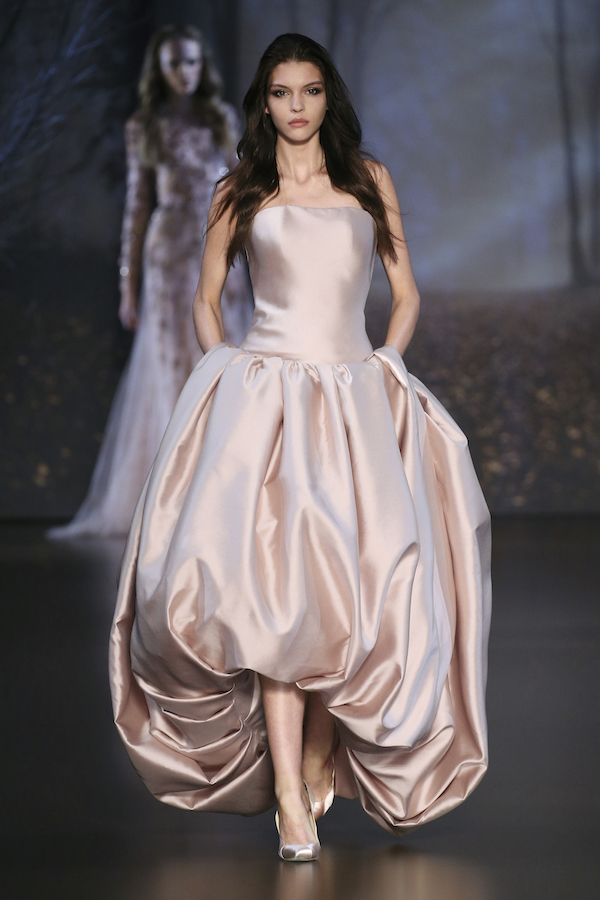 PARIS, FRANCE - JULY 10: A model walks the runway during the Ralph & Russo show as part of Paris Fashion Week - Haute Couture Fall/Winter 2014-2015 at Pavillon Cambon Capucines on July 10, 2014 in Paris, France. (Photo by Richard Bord/Getty Images)