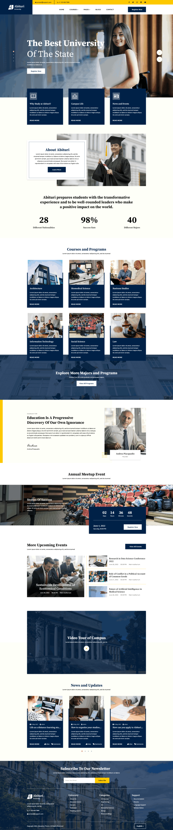 Education Training WordPress Theme