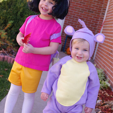 DIY Dora and Boots costumes