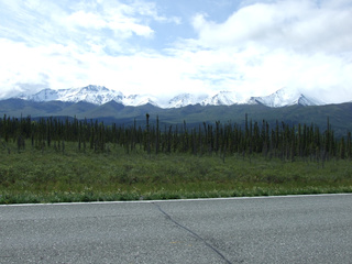 Mountains on the side of the highway