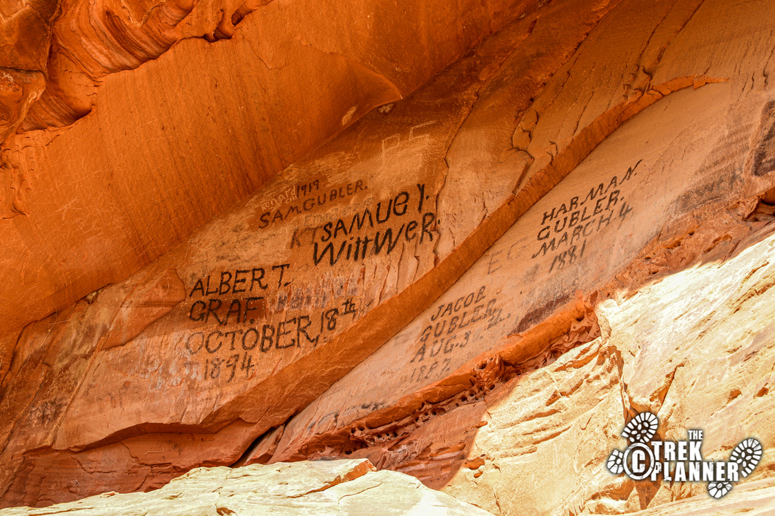 Pioneer Names – Snow Canyon State Park, Utah