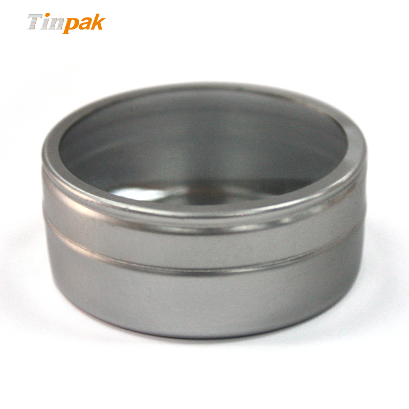 Wholesale small candle tins with clear lids