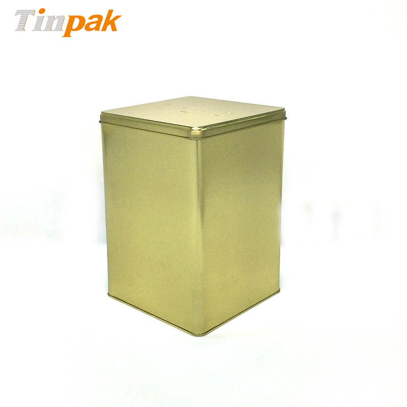 Large food grade square tea tin boxes