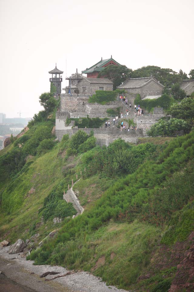 fotografia, materiale, libero il panorama, dipinga, fotografia di scorta,Padiglione di Penglai, miraggio, edificio alto, Cibo cinese, facendo il turista macchia