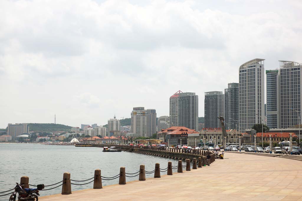 fotografia, materiale, libero il panorama, dipinga, fotografia di scorta,Yantai, facendo il turista macchia, costruendo, Il mare, ricorso