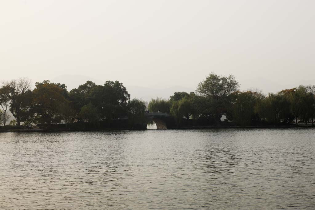 foto,tela,gratis,paisaje,fotografía,idea,Lago de xi - hu, Embarcación, Saiko, Torre de máximo apogeo de trueno, Permisos de color