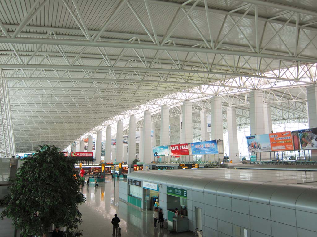 Foto, materiell, befreit, Landschaft, Bild, hat Foto auf Lager,Guangzhou weiß verhängen Sie Internationalen Flughafen, Ein Flughafen, Pfeiler, Struktur, 