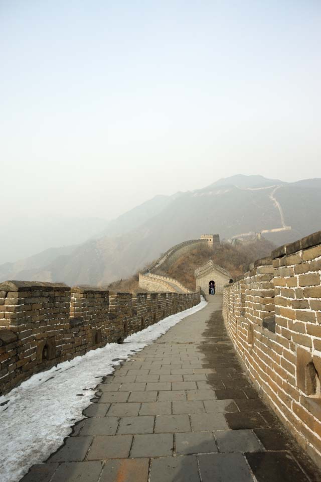 photo, la matière, libre, aménage, décrivez, photo de la réserve,Mu Tian Yu Grande muraille, mur de château, guet dans un château, Le Hsiung-Nu, 