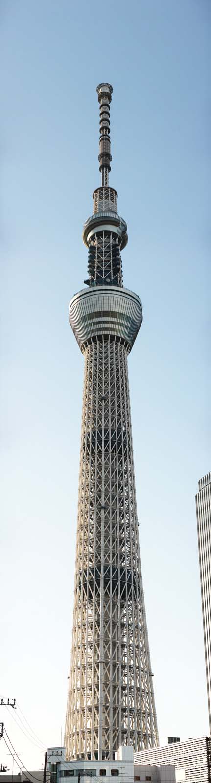 foto,tela,gratis,paisaje,fotografía,idea,Árbol de cielo, Una torre de ola eléctrica, Sitio de turismo, Torre, Cielo azul