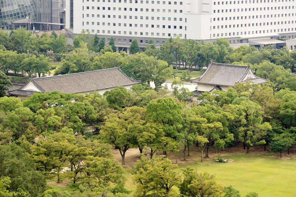 Foto, materieel, vrij, landschap, schilderstuk, bevoorraden foto,Toren van Osaka Castle, , , , 