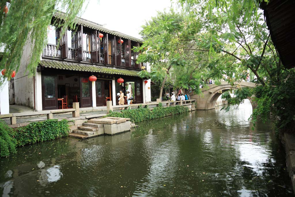 fotografia, materiale, libero il panorama, dipinga, fotografia di scorta,Zhouzhuang, , , , 