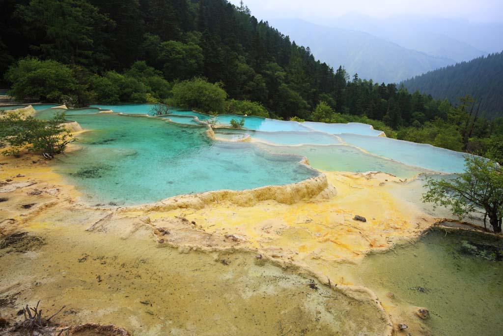 fotografia, materiale, libero il panorama, dipinga, fotografia di scorta,Huanglong ?? Irodorichi, , , , 