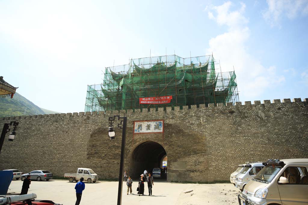 photo, la matière, libre, aménage, décrivez, photo de la réserve,Château Matsushu porte sud, , , , 