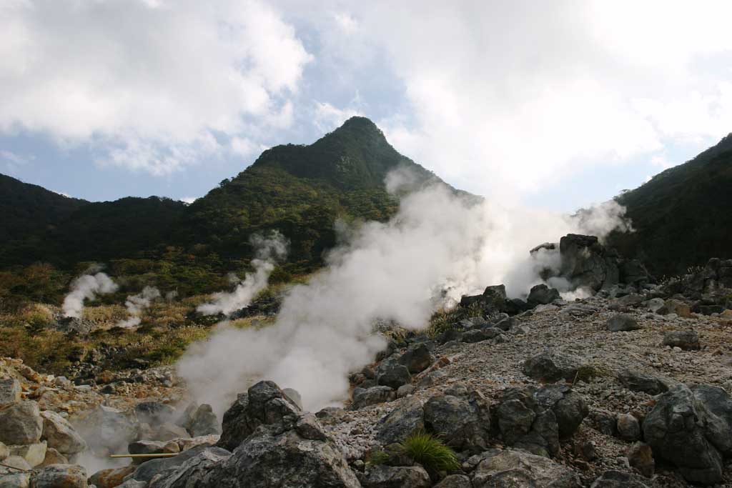 foto,tela,gratis,paisaje,fotografía,idea,Oowakudani, Hakone, Volcán, Calor terrestre, Montaña