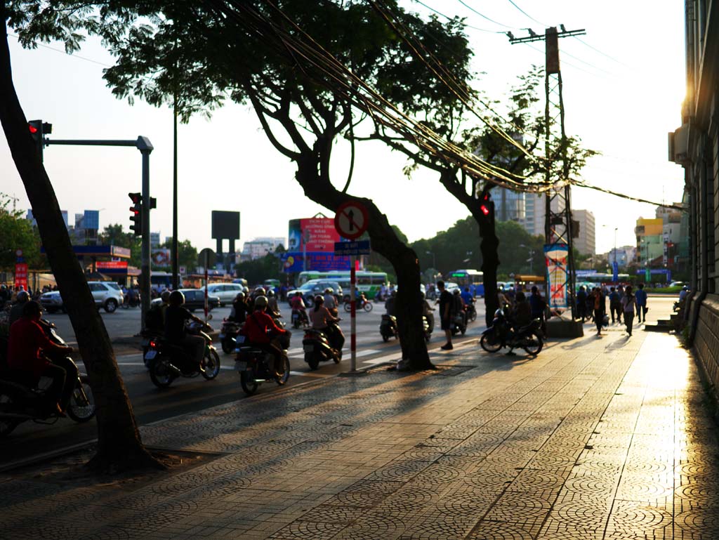 fotografia, materiale, libero il panorama, dipinga, fotografia di scorta,Crepuscolo di Ho Chi Minh City, , , , 