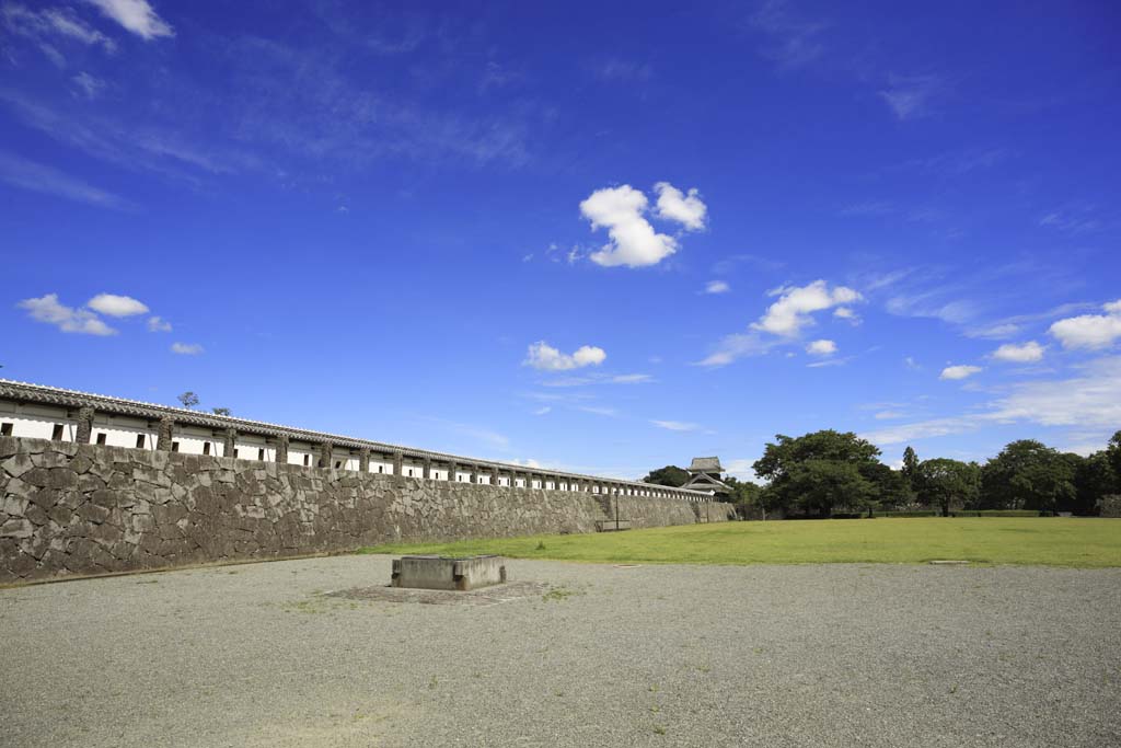 fotografia, materiale, libero il panorama, dipinga, fotografia di scorta,Al Castello di Kumamoto, , , , 