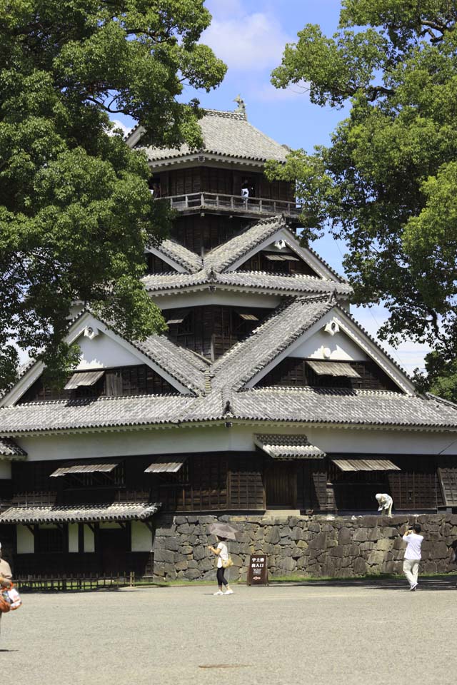 fotografia, materiale, libero il panorama, dipinga, fotografia di scorta,Al Castello di Kumamoto, , , , 