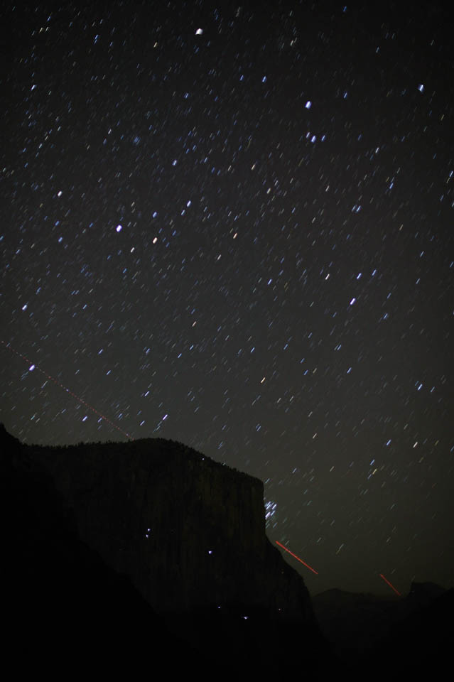 foto,tela,gratis,paisaje,fotografía,idea,Estrella que cae dentro de Capitan de carril elevado, Escalada en roca, Estrella, Luz, Despeñadero