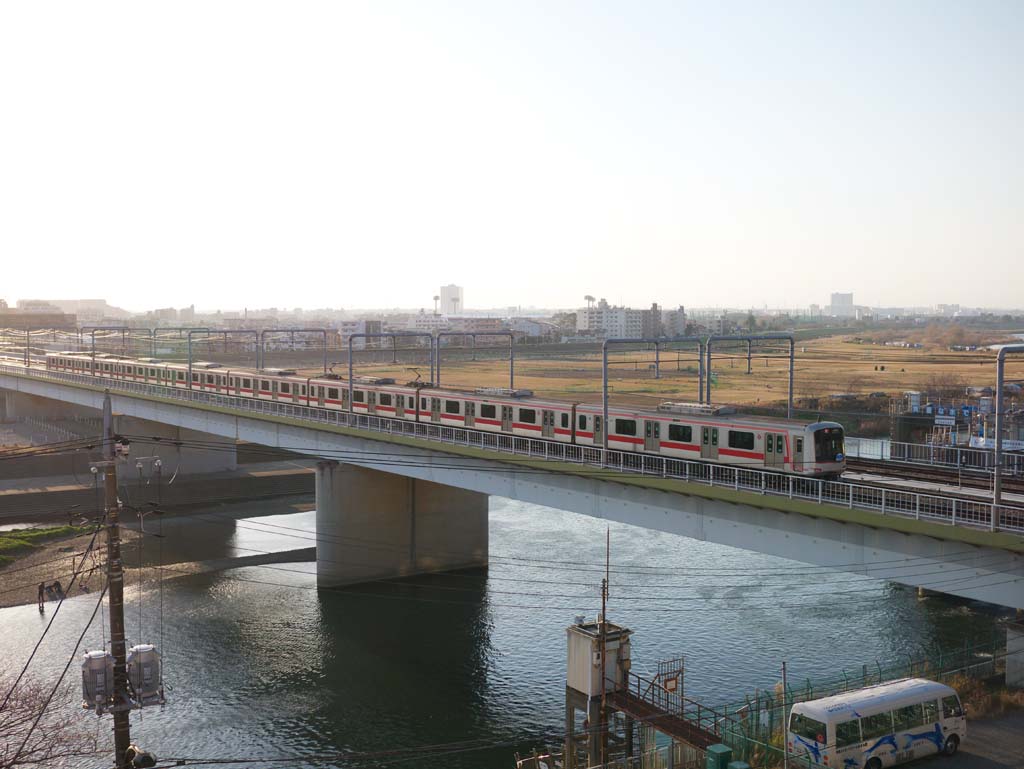 Foto, materiell, befreit, Landschaft, Bild, hat Foto auf Lager,Auf der Tokyu Toyoko Line, , , , 