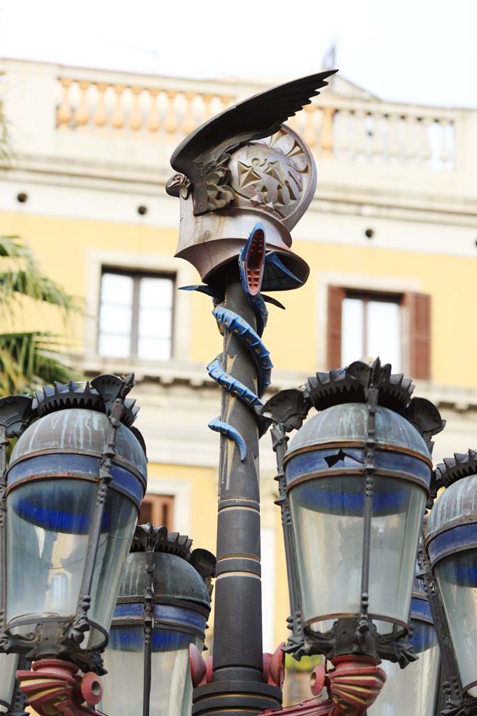 fotografia, materiale, libero il panorama, dipinga, fotografia di scorta,La Gaudi Lampione, , , , 