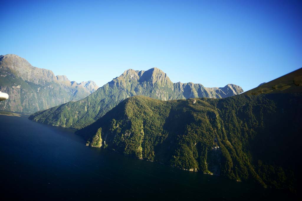 Foto, materieel, vrij, landschap, schilderstuk, bevoorraden foto,Milford Sound, , , , 