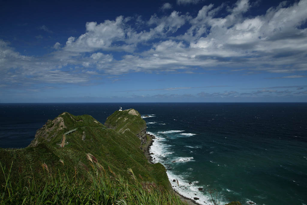 fotografia, materiale, libero il panorama, dipinga, fotografia di scorta,Power di Dio il promontorio, Power di Dio il promontorio, faro, Il Seof Giappone, onda