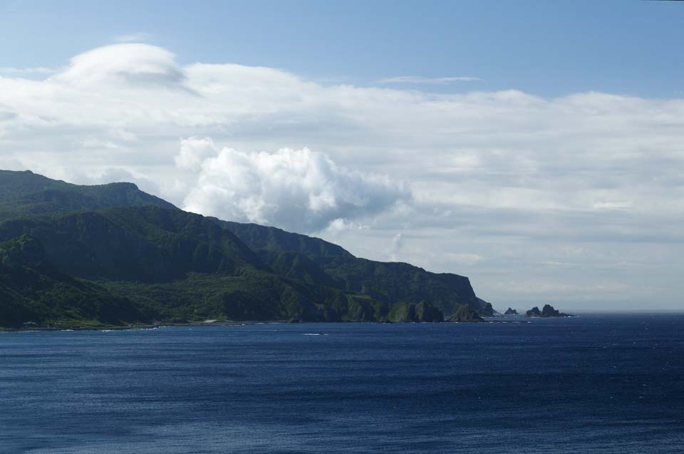 foto,tela,gratis,paisaje,fotografía,idea,El marítimo de Shakotan Peninsula, Montaña, La orilla, El mar, Color azul