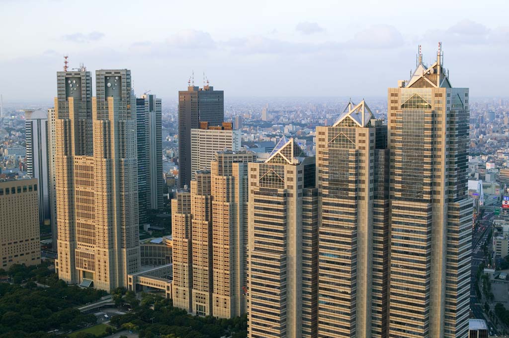 Foto, materiell, befreit, Landschaft, Bild, hat Foto auf Lager,Shinjuku entwickelte neu Stadtzentrum, Gebäude, Hochhaus, Shinjuku, 