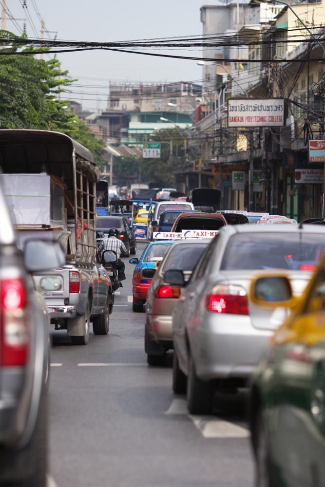 Foto, materieel, vrij, landschap, schilderstuk, bevoorraden foto,Bangkok populaire grote verkeersopstopping, Auto, Verkeersopstopping, Verkeer, Opsluiting