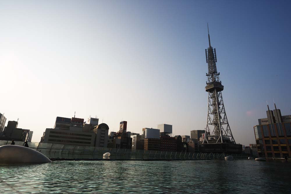 photo, la matière, libre, aménage, décrivez, photo de la réserve,Tour de télévision Nagoya, tour de la télévision, Une vague électrique, TÉLÉ, Télévision