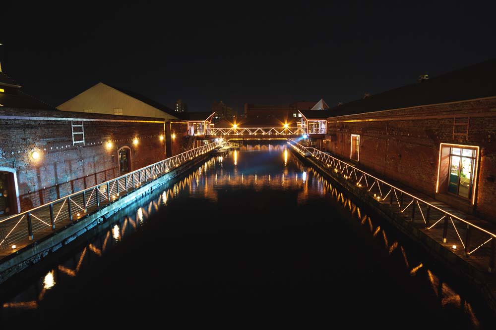 Foto, materieel, vrij, landschap, schilderstuk, bevoorraden foto,De avond van een rode baksteen magazijn, Rode baksteen, Magazijn, De geschiedenis, Poort