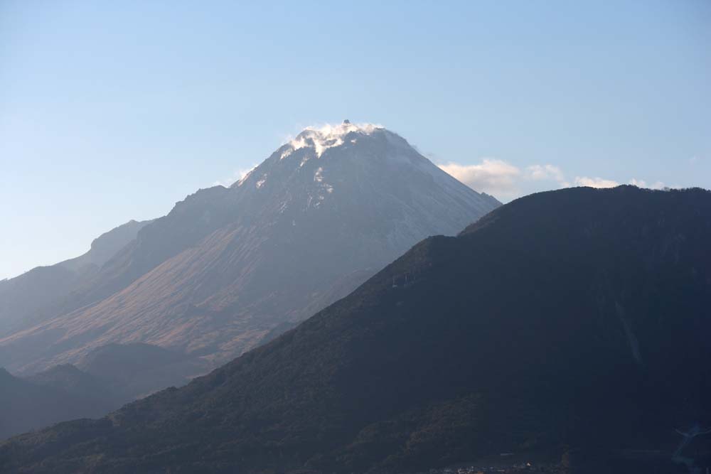 Ôîòî, ìàòåðèàëüíûé, ñâîáîäíûé, ïåéçàæ, ôîòîãðàôèÿ, ôîòî ôîíäà.,Mt. Unzen Hiroshi Ken, Àêòèâíûé âóëêàí, Unzen, Mt. Hiroshi Ken, Äûì