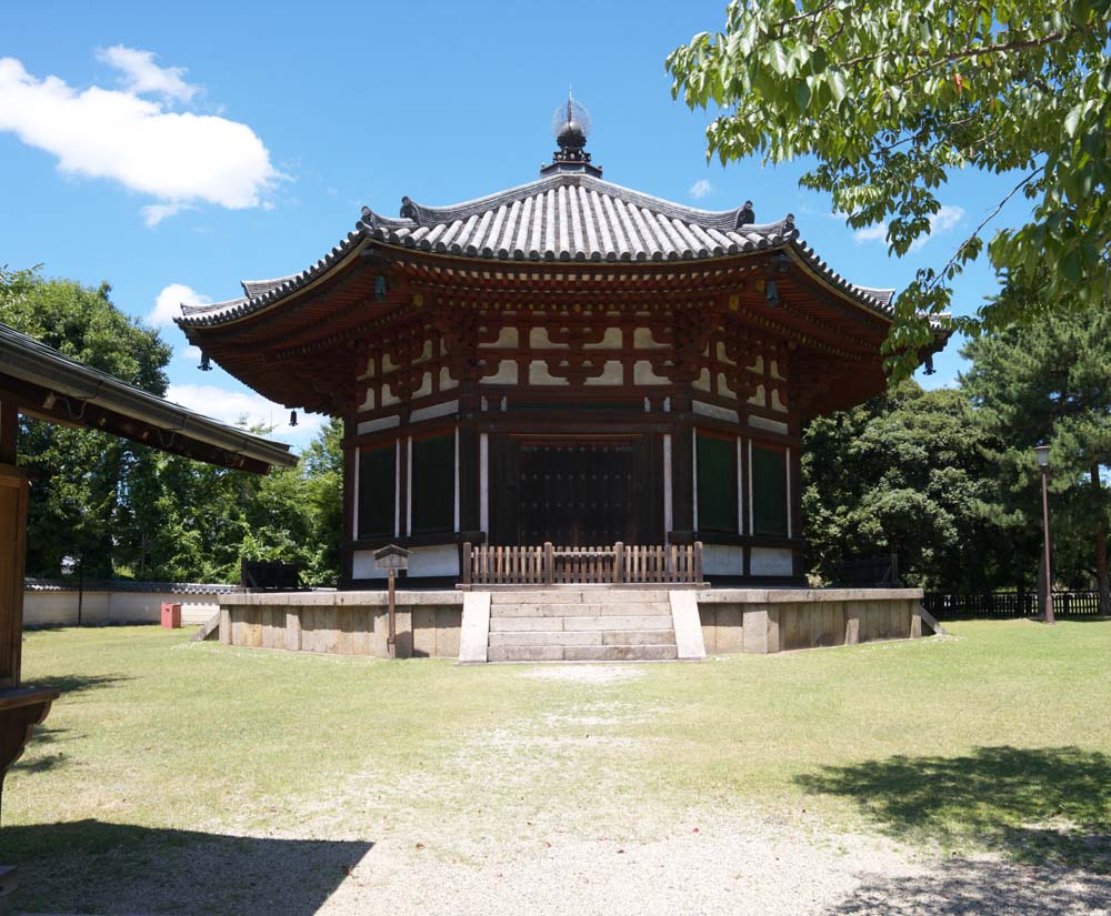 foto,tela,gratis,paisaje,fotografía,idea,Kofuku - el norte de Temple de ji hexagonal construir templo de Togane, Buddhism, Edificio de madera, Techo, Herencia de mundo