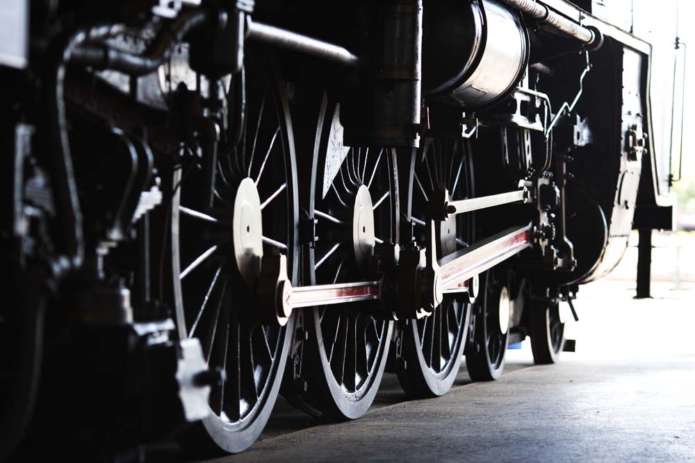 fotografia, materiale, libero il panorama, dipinga, fotografia di scorta,Una ruota di guida, vaporizzi locomotiva, treno, ruota che guida, Ferro