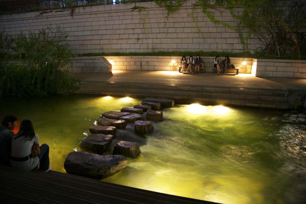 Foto, materieel, vrij, landschap, schilderstuk, bevoorraden foto,De avond van de kristale beekje Rivier, Kristale beekje Rivier, Gebouw, Stad, Waterkant