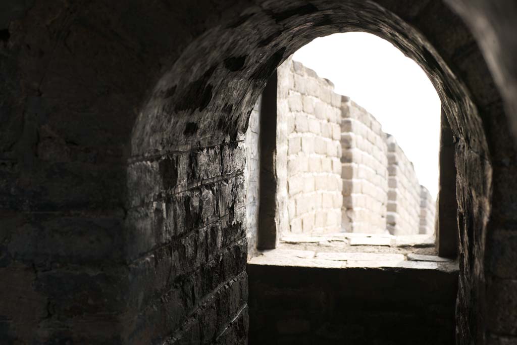 foto,tela,gratis,paisaje,fotografía,idea,Gran Muralla ventana, Paredes, Castillo de Lou, Ladrillo, Barrera