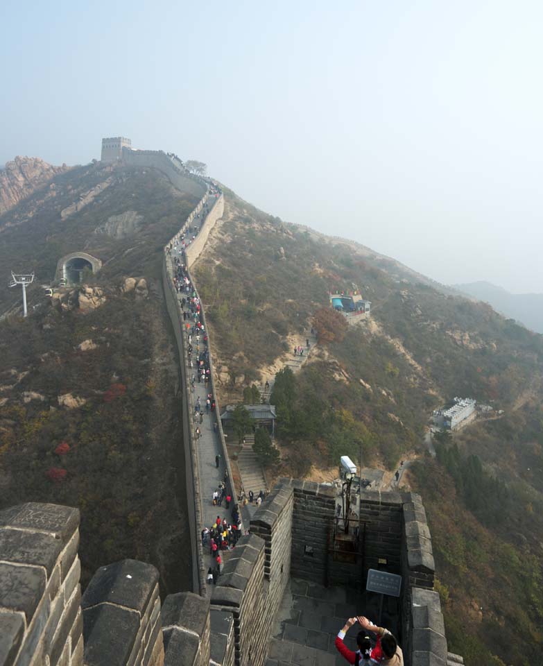 Foto, materieel, vrij, landschap, schilderstuk, bevoorraden foto,Grote Muur, Muren, Lou Kasteel, Xiongnu, Keizer Guangwu van Han