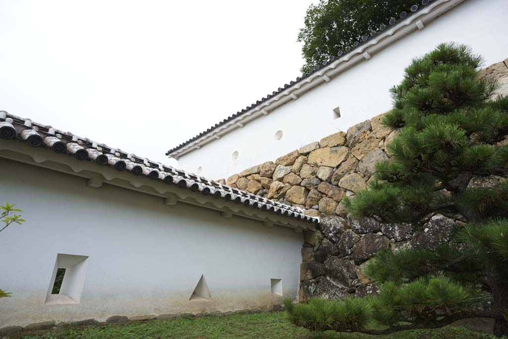 fotografia, materiale, libero il panorama, dipinga, fotografia di scorta,Himeji-jo intervallo di Castello, Quattro tesori nazionali Arroccano, castello, Affari militari, L'apparecchiatura della battaglia