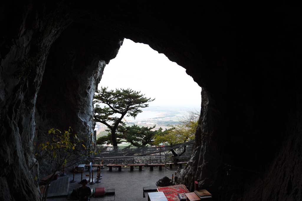 fotografia, materiale, libero il panorama, dipinga, fotografia di scorta,Tempio di Sanbanggul, montagna rocciosa, Chaitya, Attività vulcanica, rupe