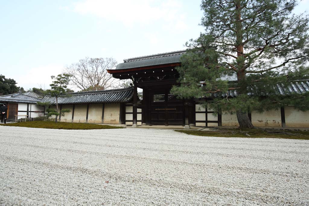 photo,material,free,landscape,picture,stock photo,Creative Commons,Tenryu-ji rock garden, Chaitya, Gravel, world heritage, Sagano