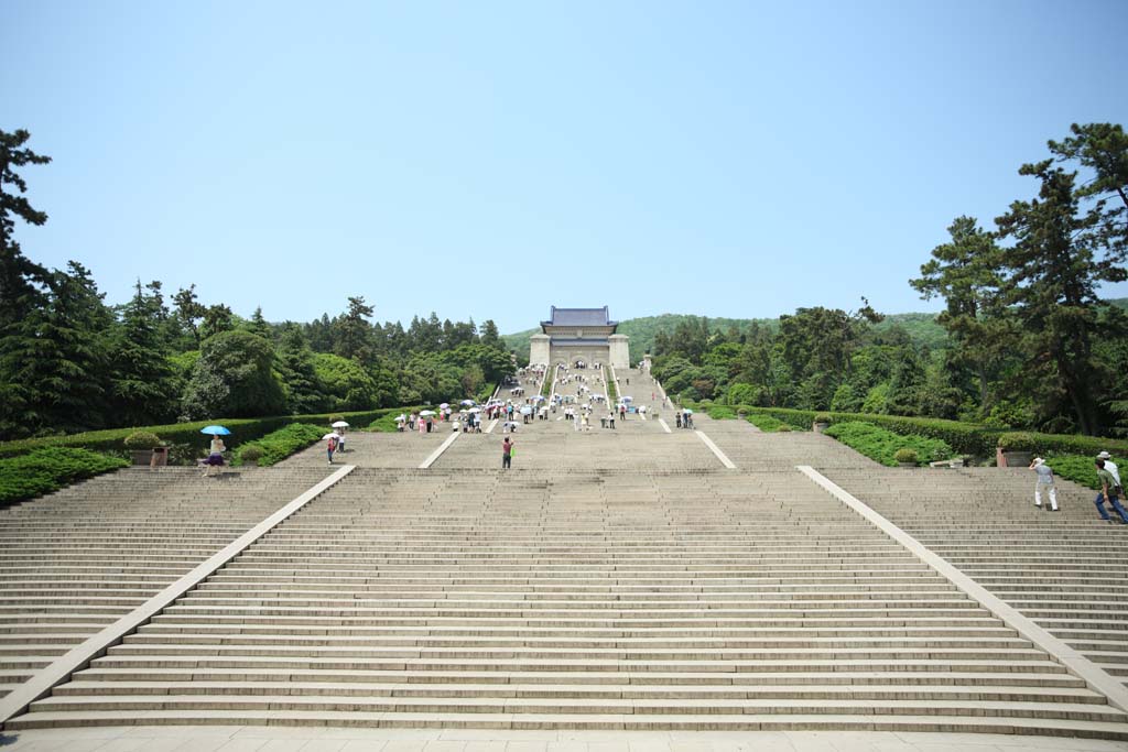 Foto, materiell, befreit, Landschaft, Bild, hat Foto auf Lager,Ein Chungshan Mausoleum-Fest Tempel, Shingai-Revolution, Mr. Enkelkind Nakayama, Zijin-Berg, Die Republik von China, die von einem Land gründet