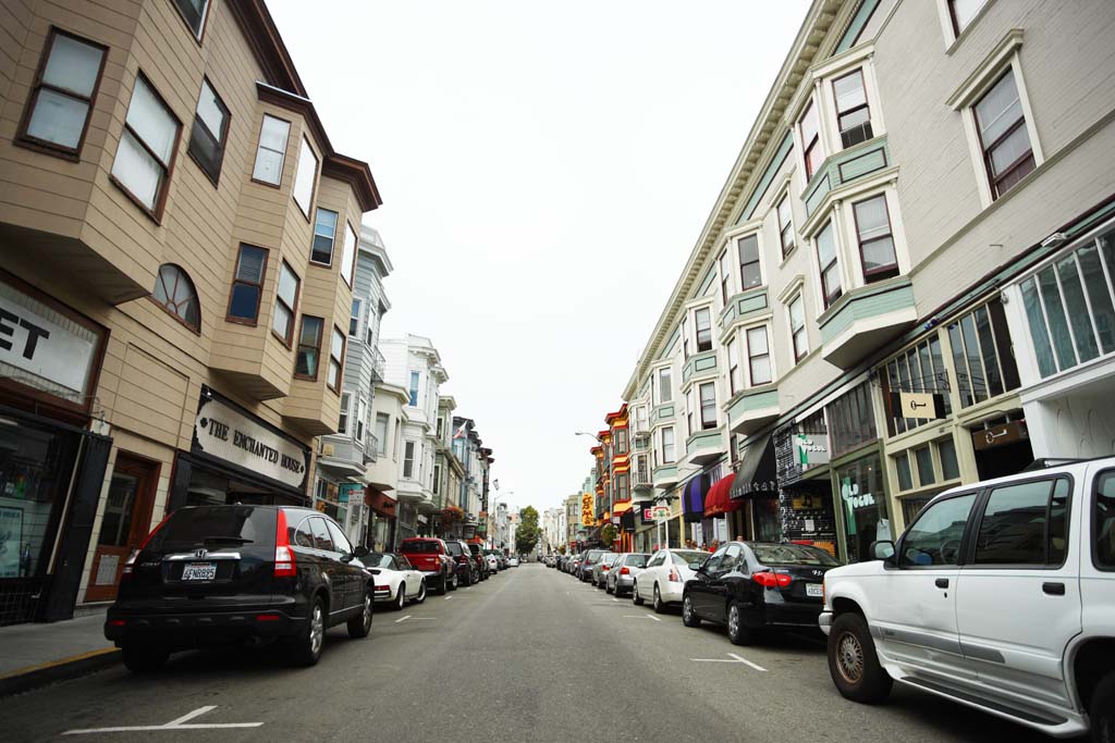 foto,tela,gratis,paisaje,fotografía,idea,De acuerdo con San Francisco, Pendiente, Automóvil, Mirador, Hilera de casas a lo largo de una calle de ciudad