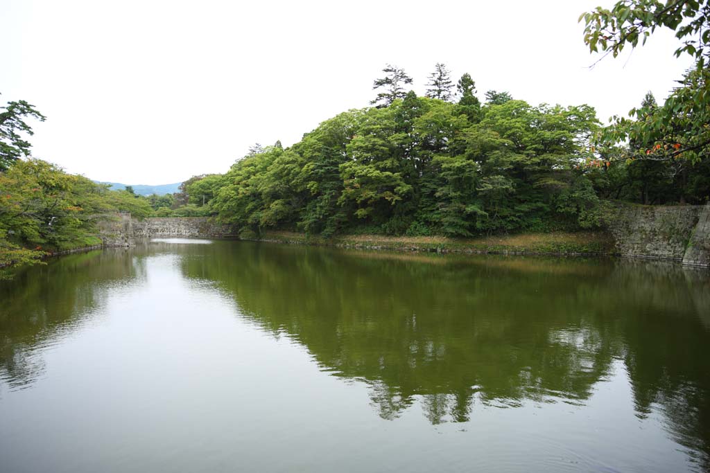 foto,tela,gratis,paisaje,fotografía,idea,Foso de Matsushiro joven, Foso, Ishigaki, Castillo de Kurokawa, Ujisato Gamo