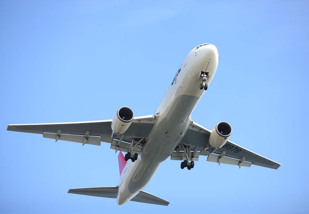 fotografia, materiale, libero il panorama, dipinga, fotografia di scorta,Un aereo di linea, cambio, falda, scarichi motore, ala