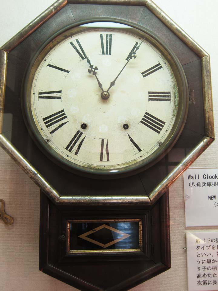 foto,tela,gratis,paisaje,fotografía,idea,Reloj de pared del museo de pueblo de Meiji - mura, Clockface, Aguja, Curiosidad, Herencia cultural